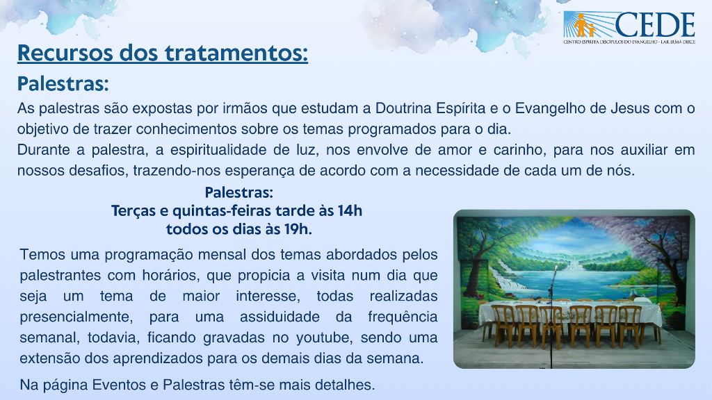 Recursos dos Tratamentos