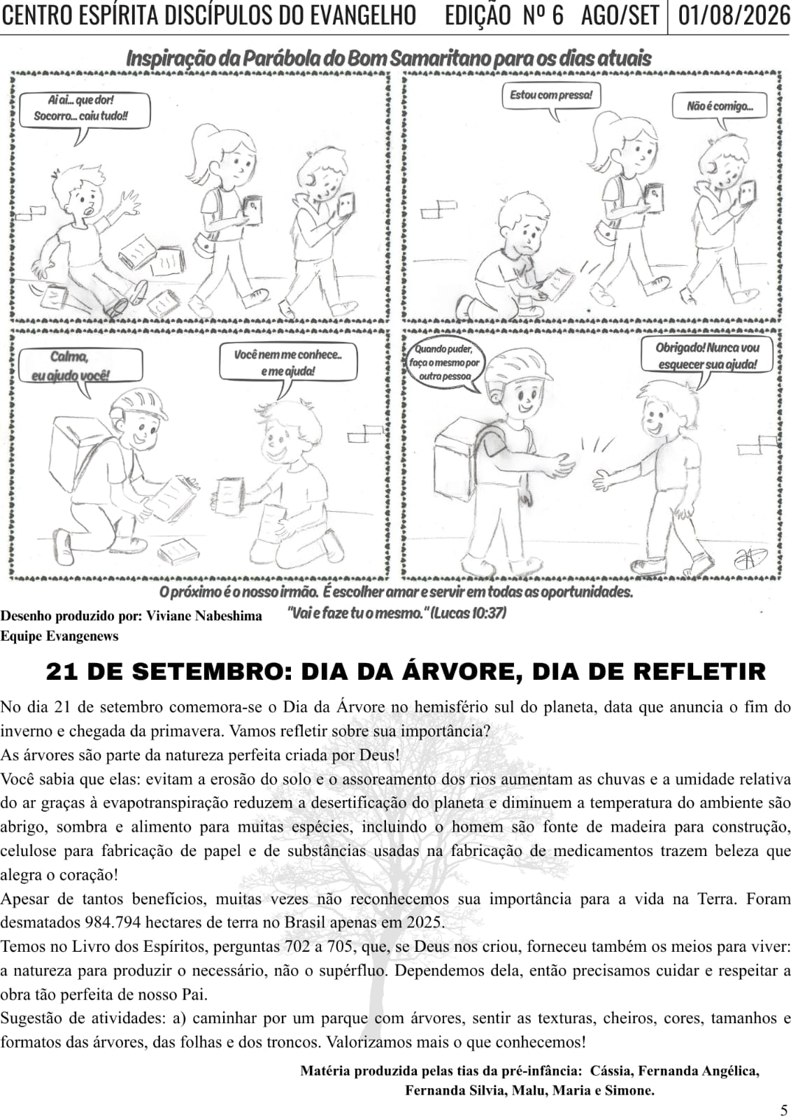 - Tirinha / Dia da árvore