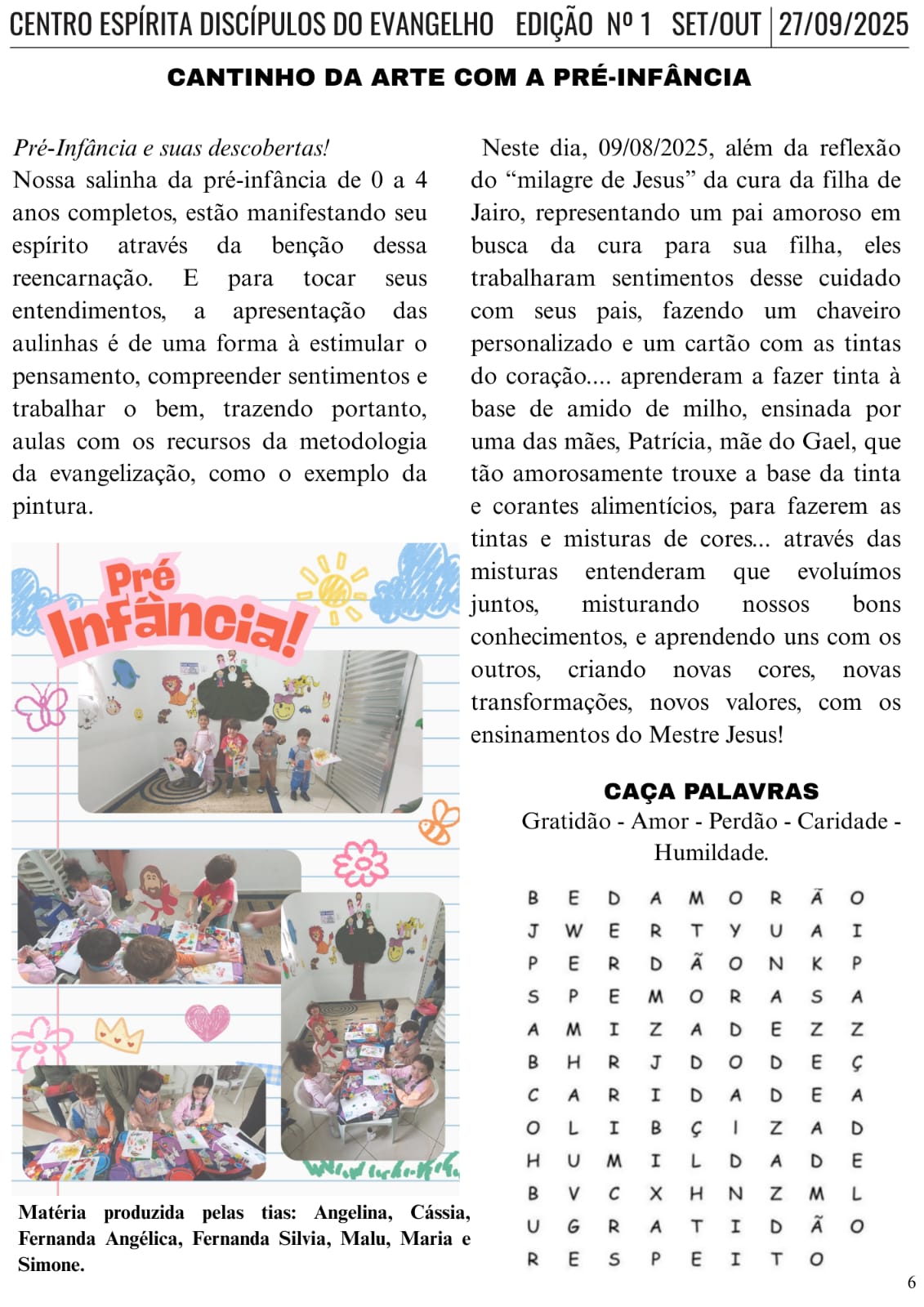 - Cantinho da arte / - Caça palavras